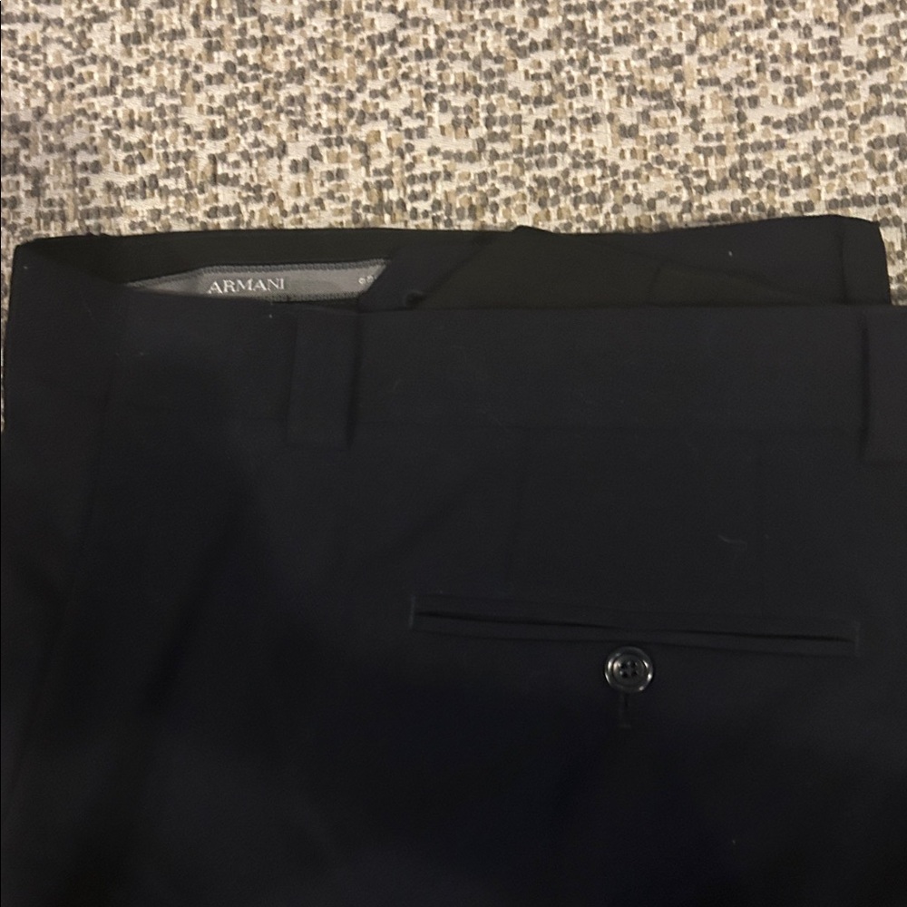 Armani Collezioni Black Dress Pants